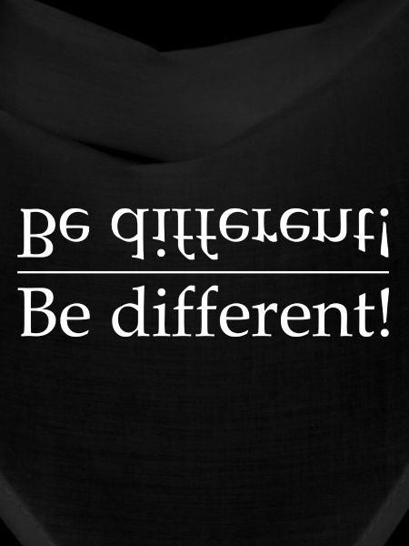 Be different contrast typography