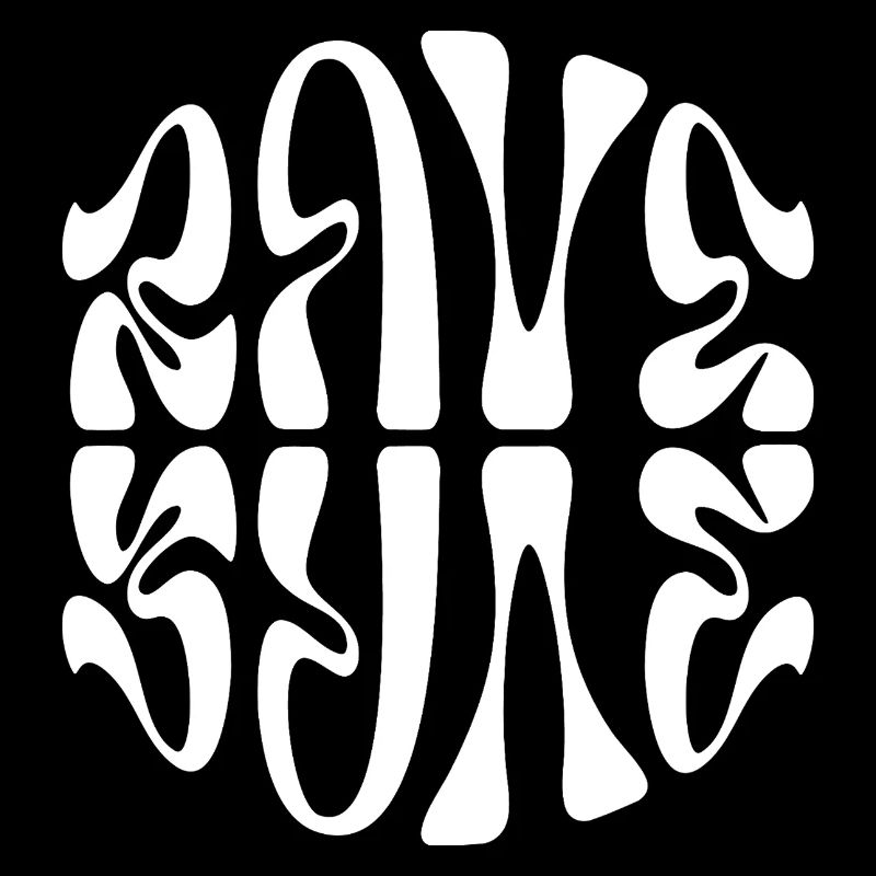Conception typographique de musique rave