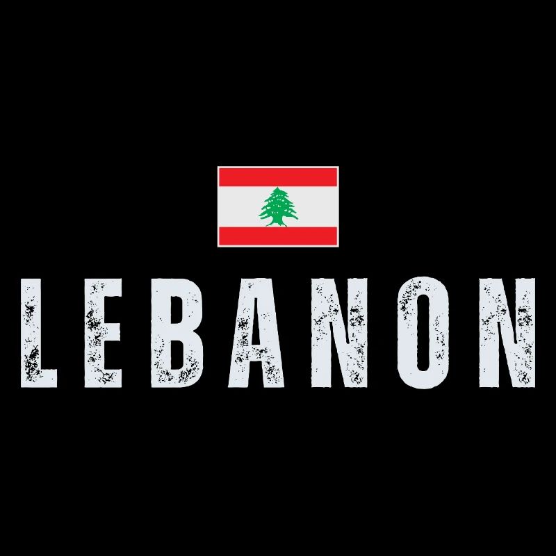 Fier drapeau libanais du Liban