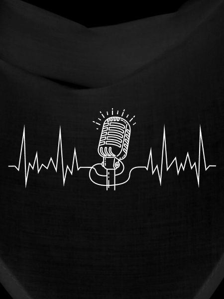 wave line microphone white