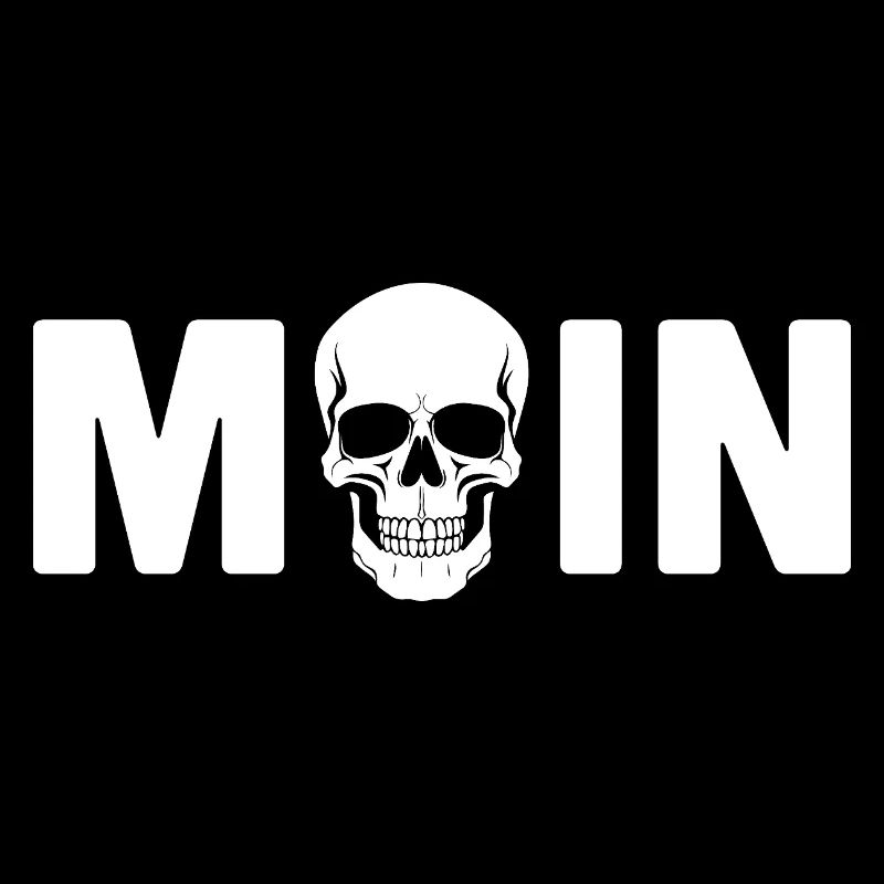 MOIN Greeting Northern Germany Skull Skull