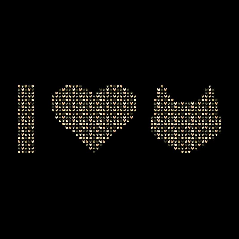 I Heart Cats de petits visages de chat