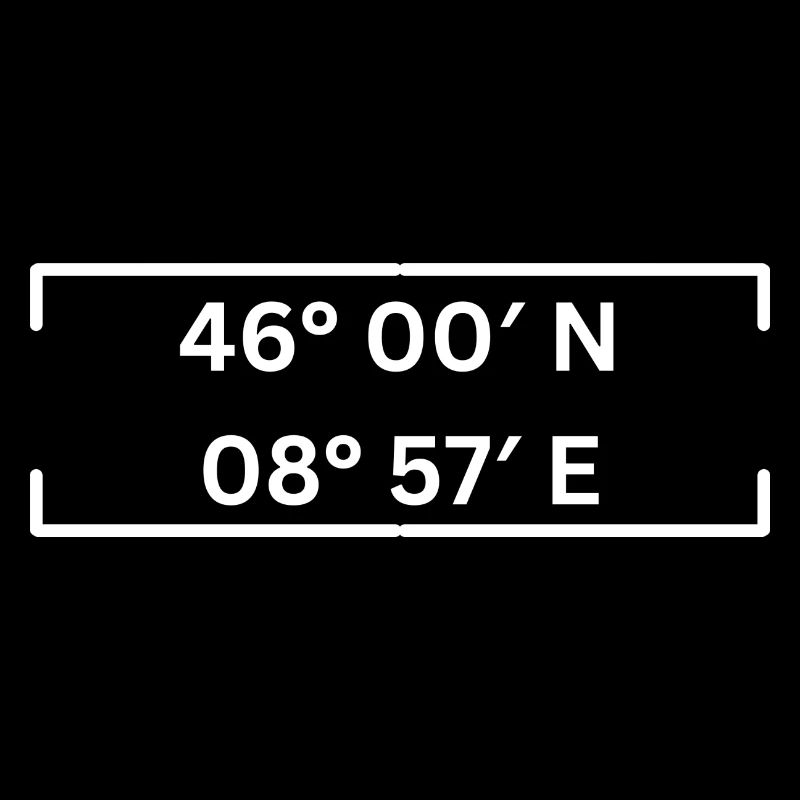 Coordinates Lugano Minimalist
