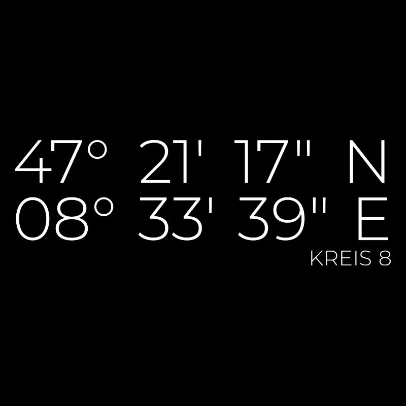 Coordinates District 8 Zurich