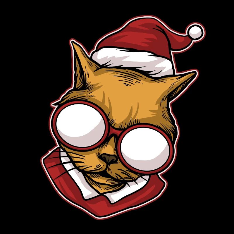 Pull de Noël moche Chat