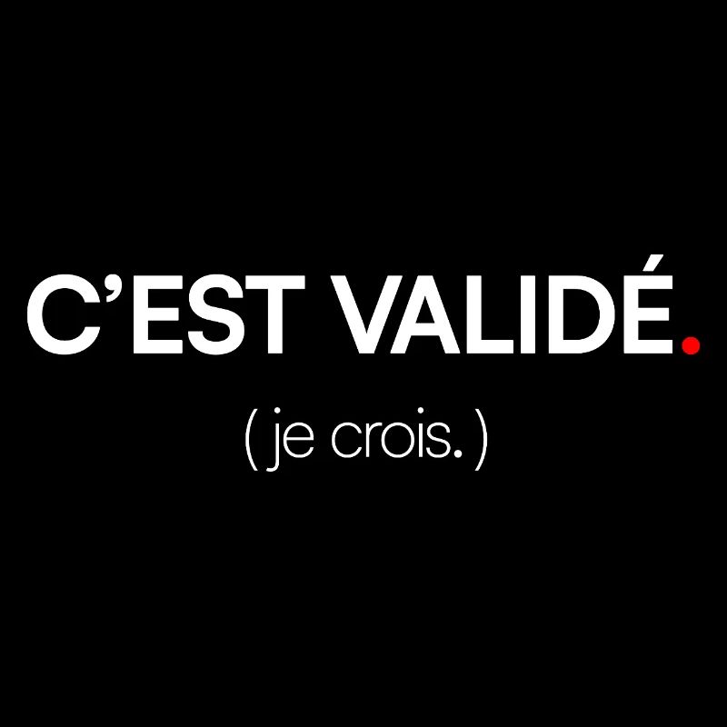 C’est validé Humour Moderne Minimal