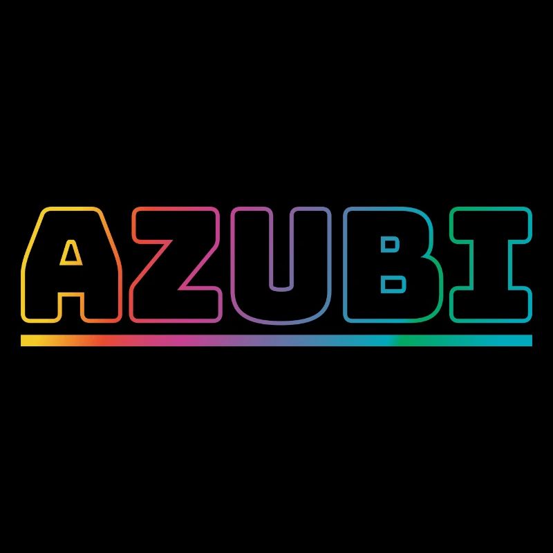Design Azubi outline bunt