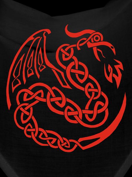 Dragon celte rouge