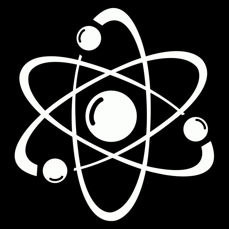 Atomic Model Line Art