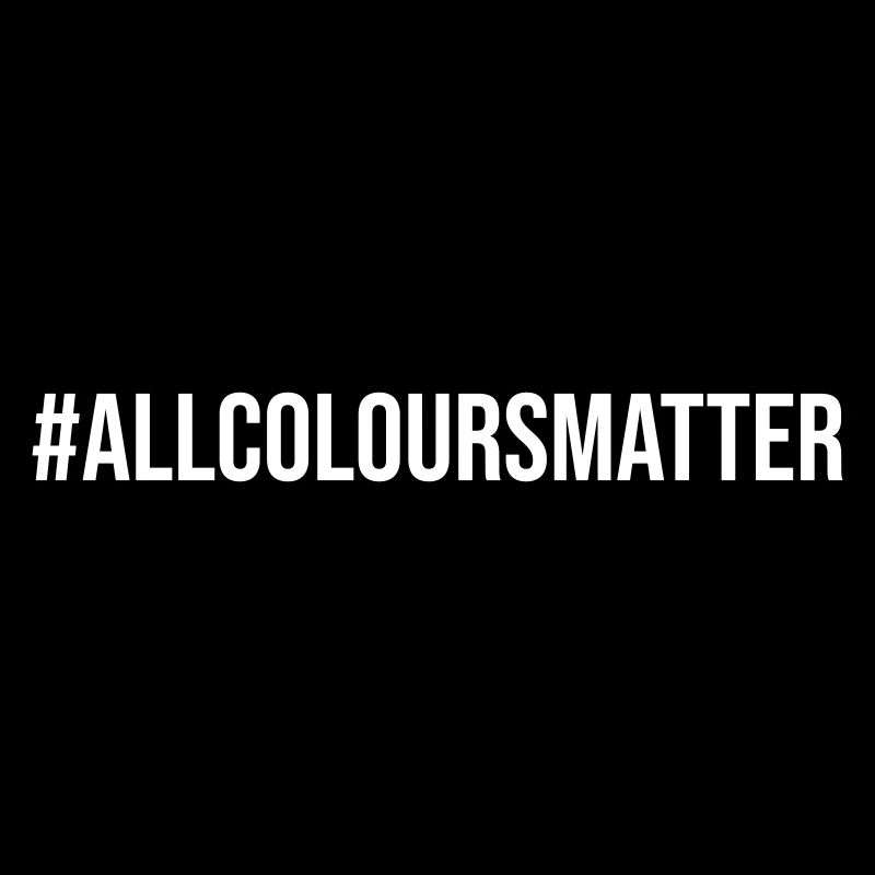 Hashtag Toutes les couleurs comptent Dire Déclaration