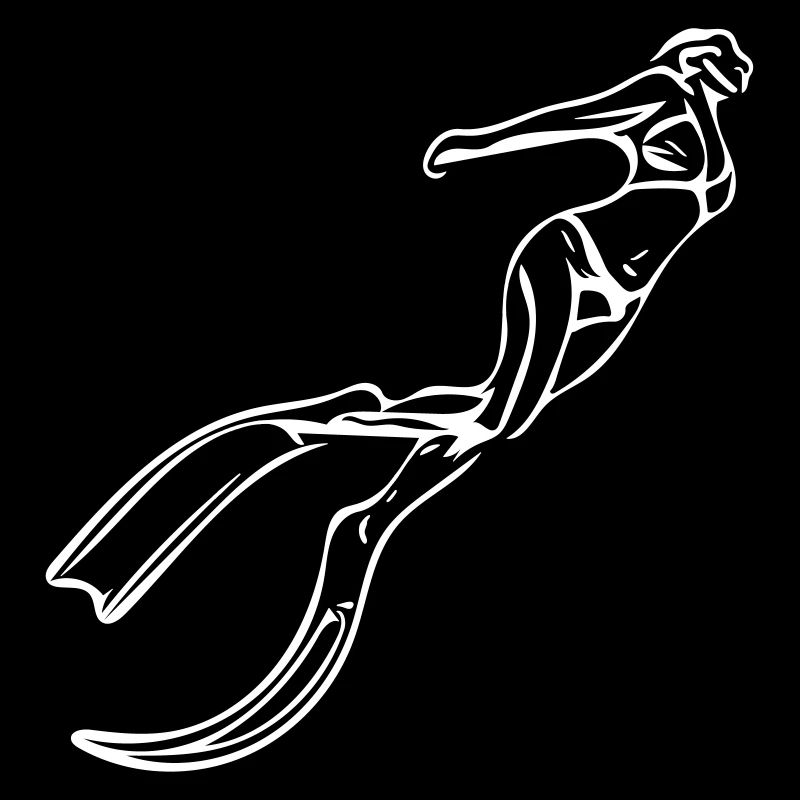 Apnea diver weightless