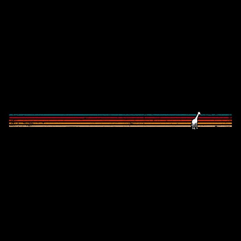 Giraffe on Colourful Stripe Backdrop