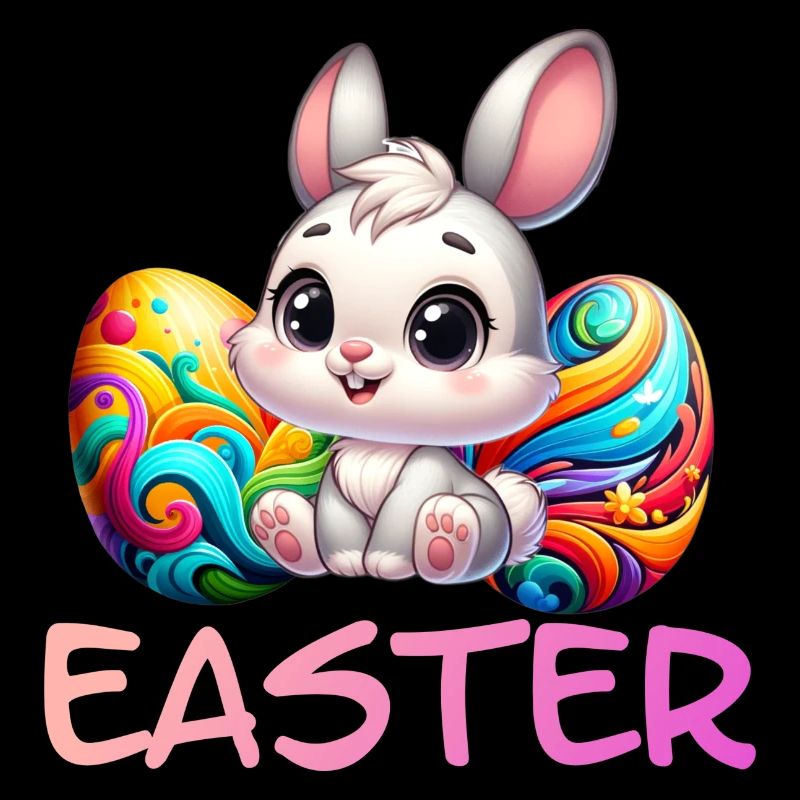 Easter Bunny with Easter Eggs