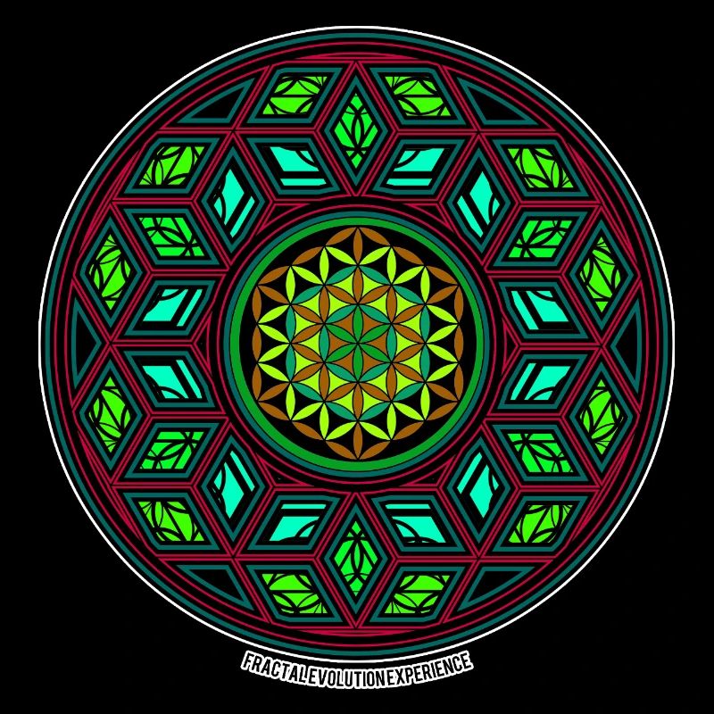 Fractal Evolution Kaleidoscope Mandala Pattern Yoga