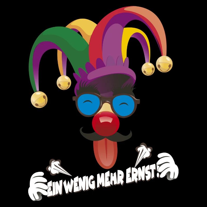 Bunter Jester mit Gläsern
