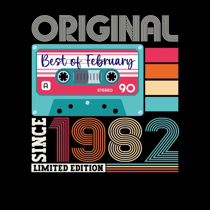 Février Né 1982 cassette 41e anniversaire