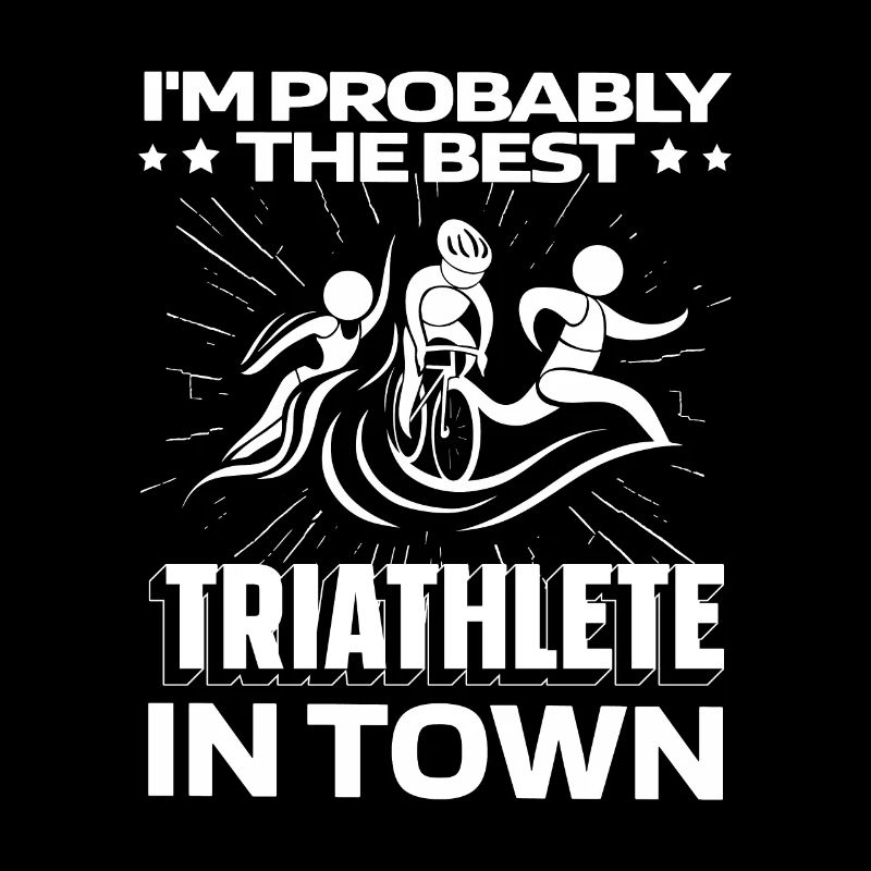 Triathlon Triathlet Witzig