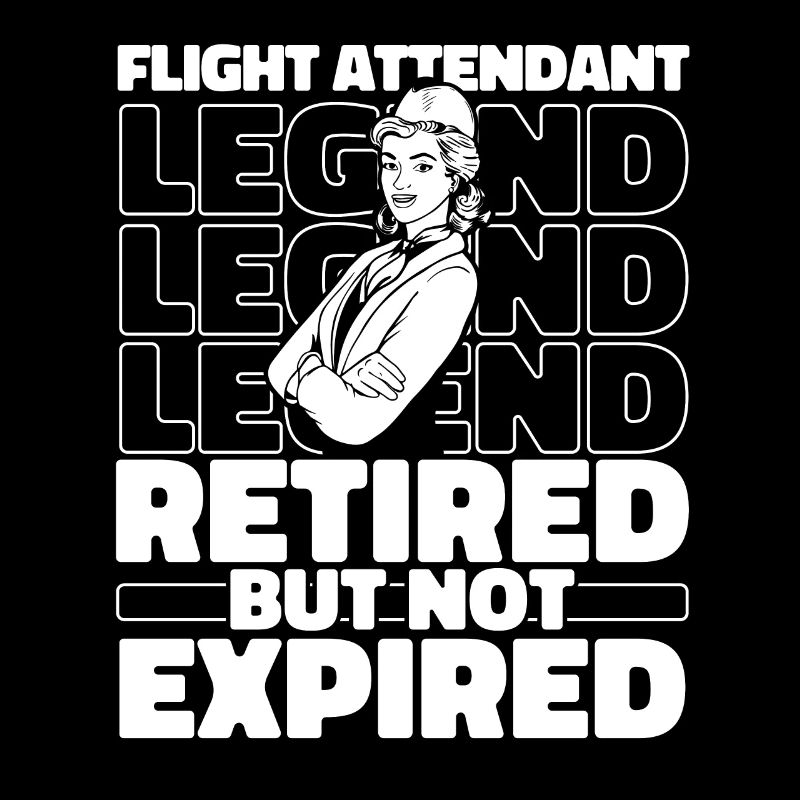 Retired flight attendant stewardess