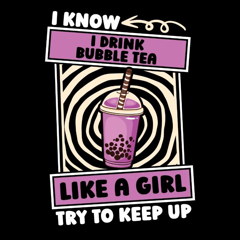 Bubble Tea Boba Mädchen