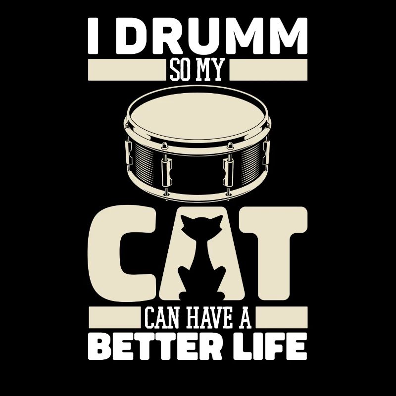 Drums Drummer Drummer Cat