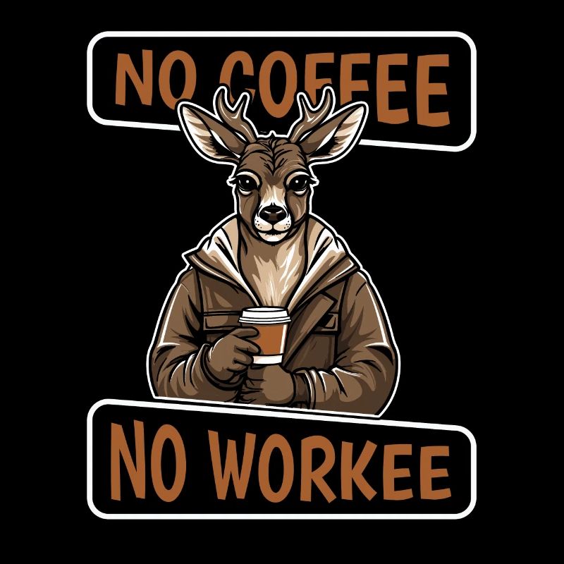 Kaffee Cafe Reh Pas de café Pas de Workee