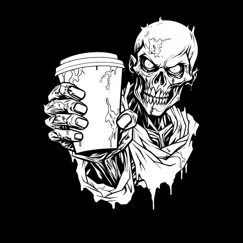 Kaffee Cafe Halloween Zombie