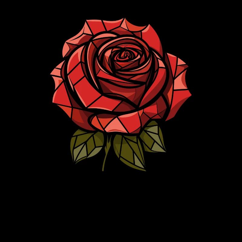 Rose rouge Goth