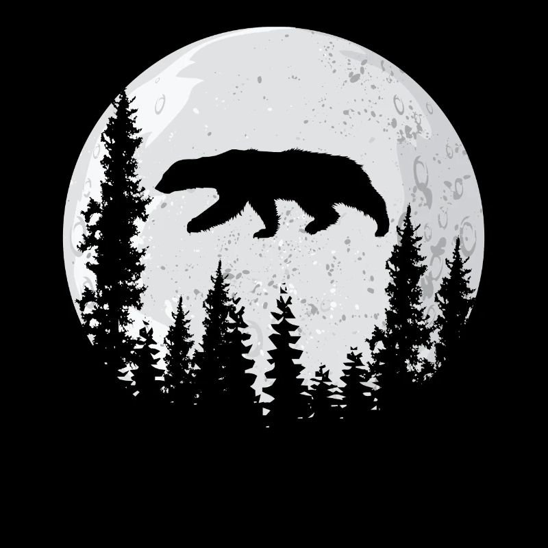Honey Badger Ratel Moon