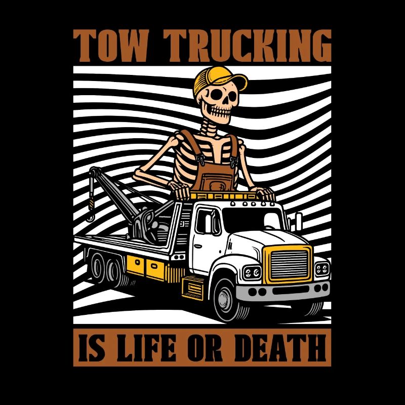 Abschleppdienst Abschlepper Skelett