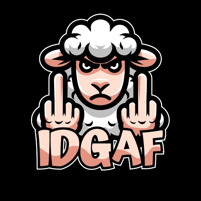 Sheep I don't give a Idgaf