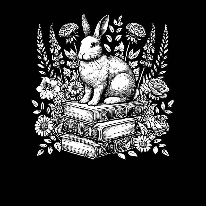 Bunny Rabbit Flower Book Reader