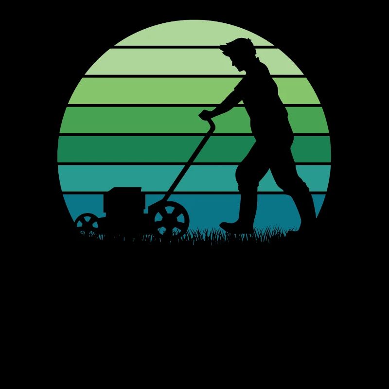 Lawn mower mowing