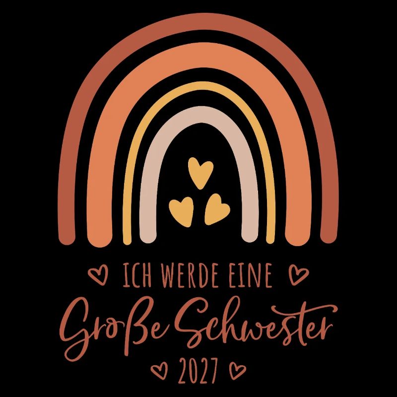 Ich werde eine Große Schwester 2027 Regenbogen