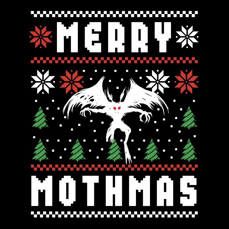 Mothman Pull de Noël moche Merry Mothmas