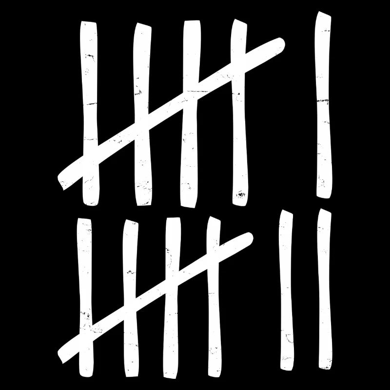 Drôles de Six Sept 67 Marques de Comptage de Mème