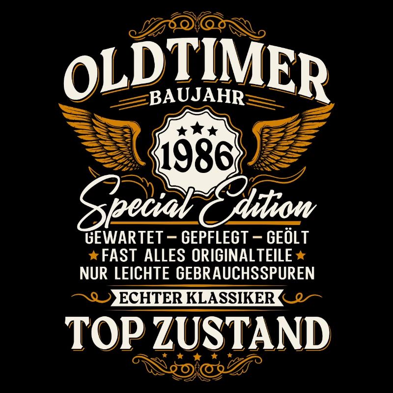 Oldtimer 1986 Baujahr 40. Geburtstag Geschenk