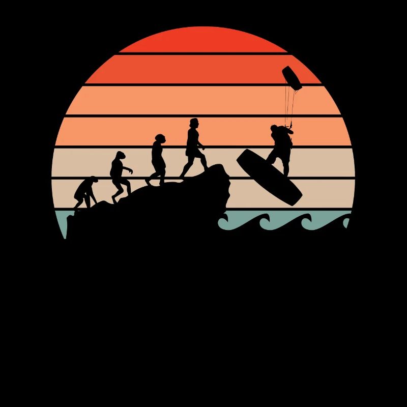 Kitesurfer Evolution Kite Kiteboarding Surfer