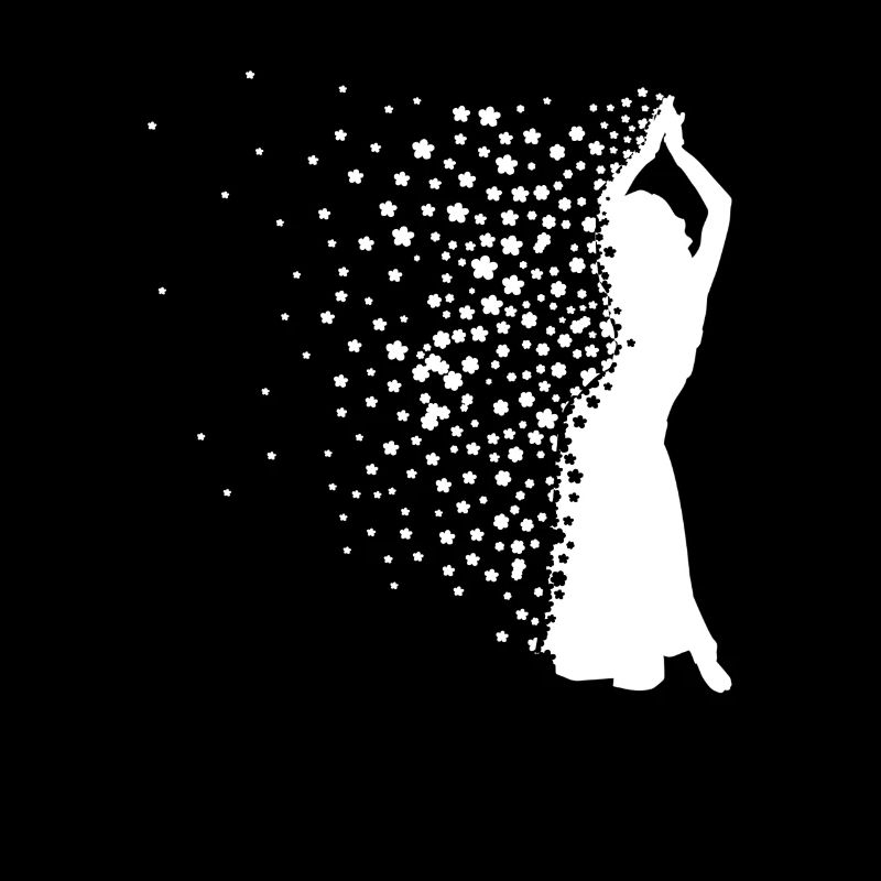 Belly Dancer + Flowers - Belly Dance Dancing