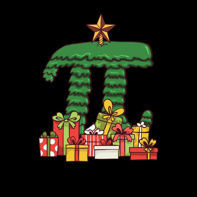 Pi Christmas Tree - Math Pi Christmas