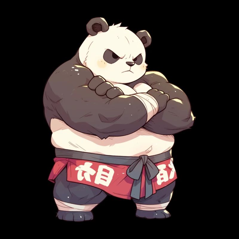 Panda Bear Sumo Catcher Panda géant japonais