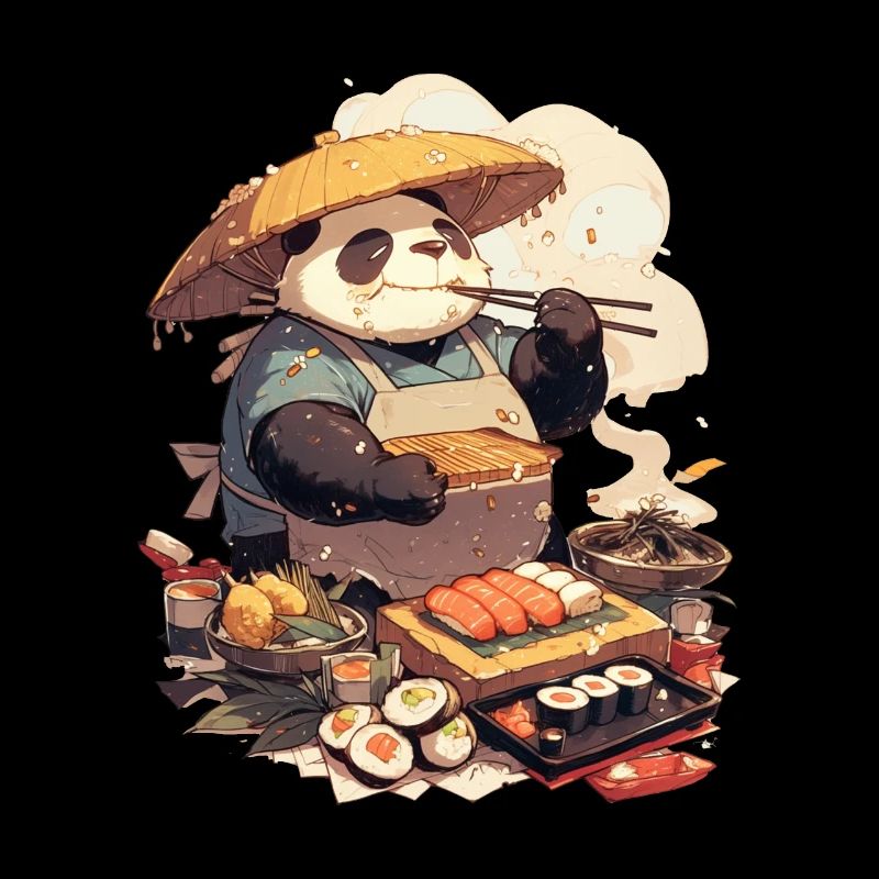 Panda Bear Sushi Panda géant japonais