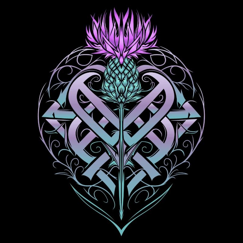 Thistle Shield Celtic Knots Thistle Lover