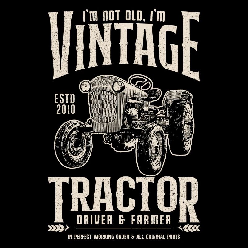 Oldtimer Traktor Bauer Geburtstag Jahrgang 2010