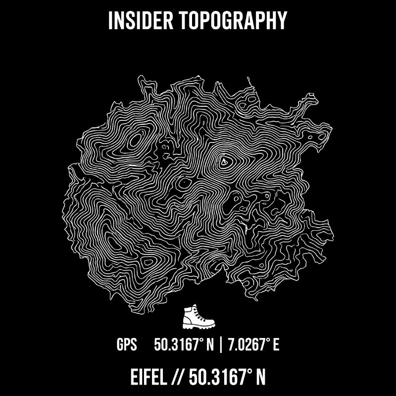 Eifel Topography Hiking GPS Coordinates
