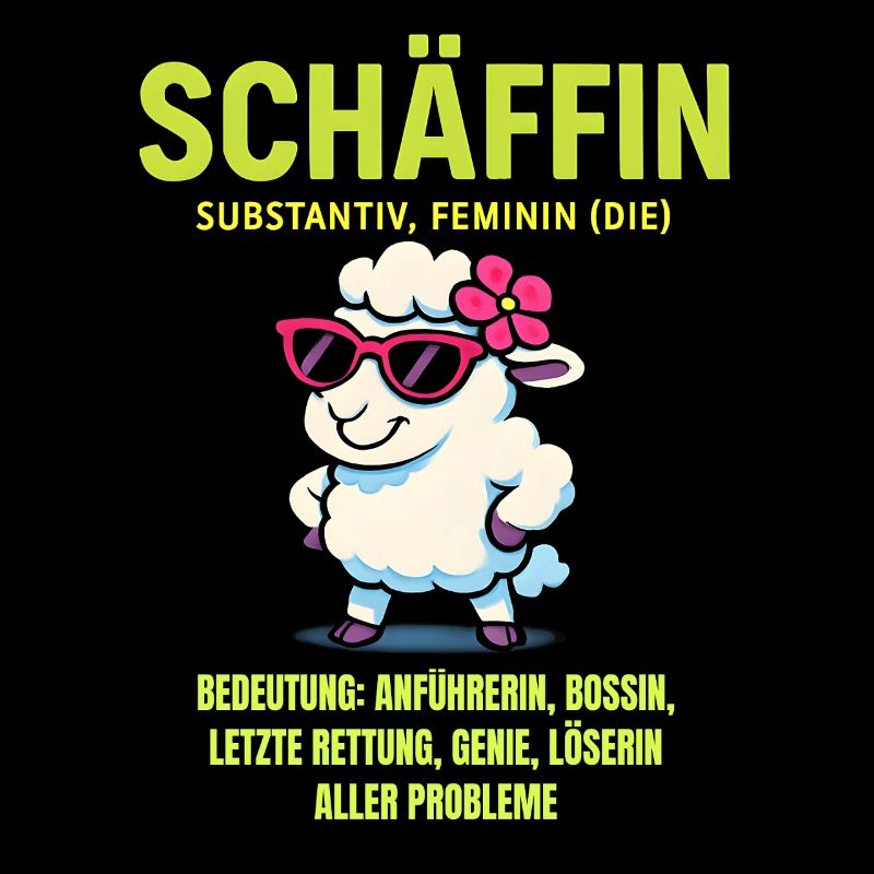 Schaf Spruch Schäffin Lustig Geschenkidee Schafe