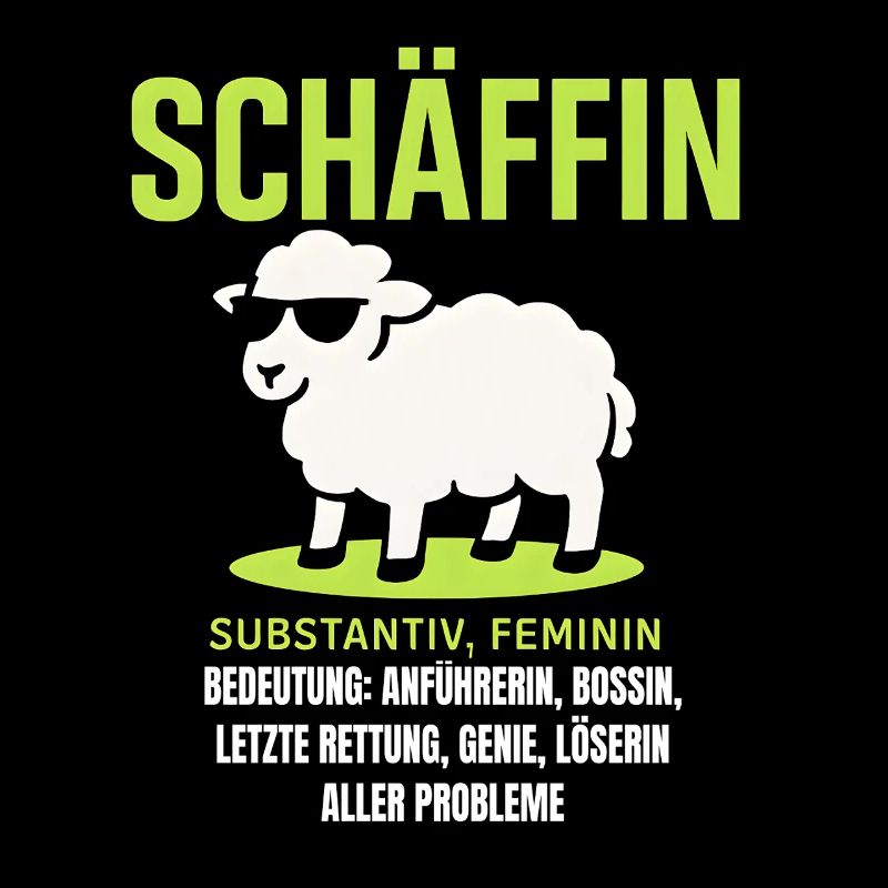 Schaf Spruch Schäffin Lustig Geschenkidee Schafe