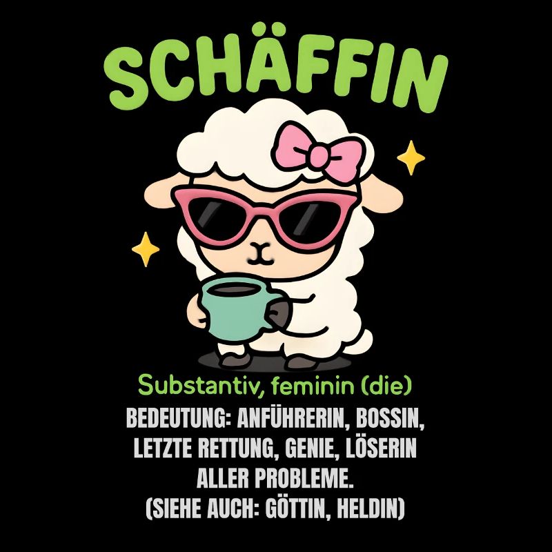 Schaf Spruch Schäffin Lustig Geschenkidee Schafe