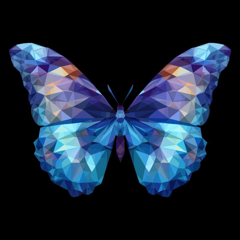 Blauer Morpho-Schmetterling