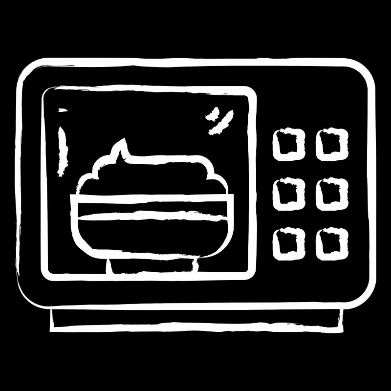 Micro-ondes dessiné à la main