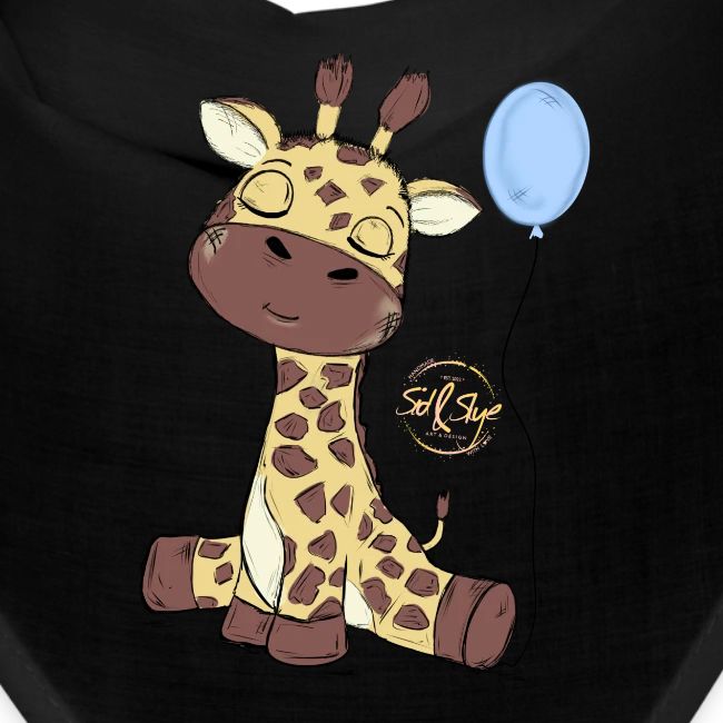 Süße Giraffe mit Luftballon